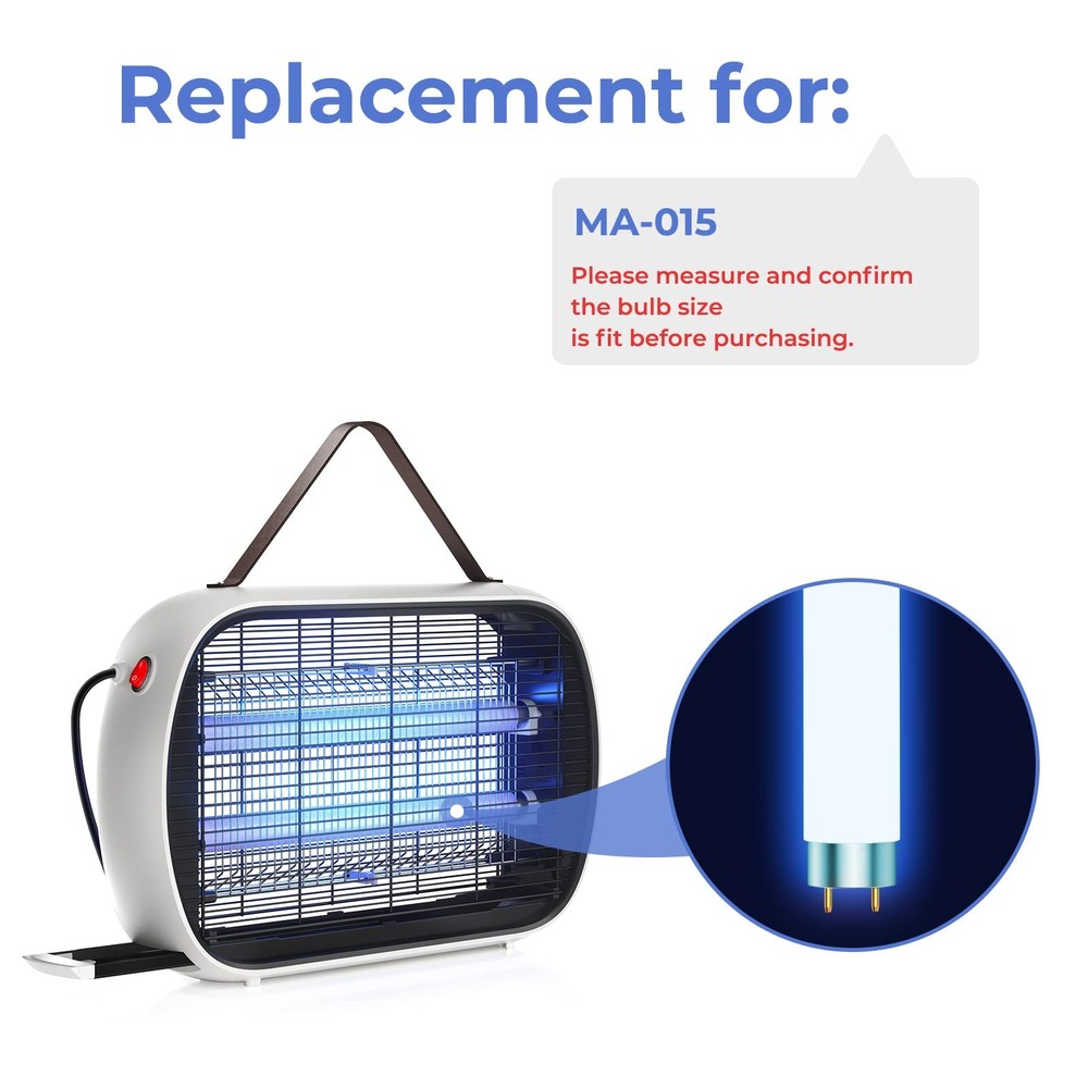 Buzbug Mosquito Killer Lamp Replacement Bulbs MA-015, Bug Zapper Light White