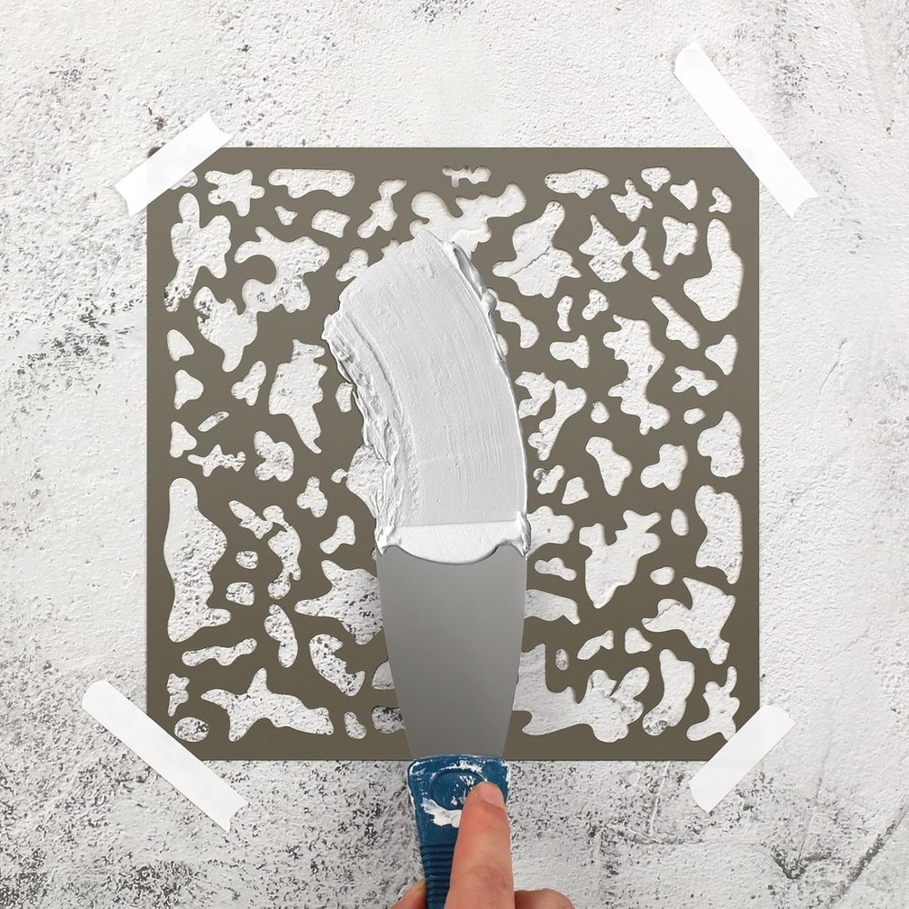 3 Pieces Knockdown Texture Spray Stencil Drywall Repair Tool Knockdown Textur