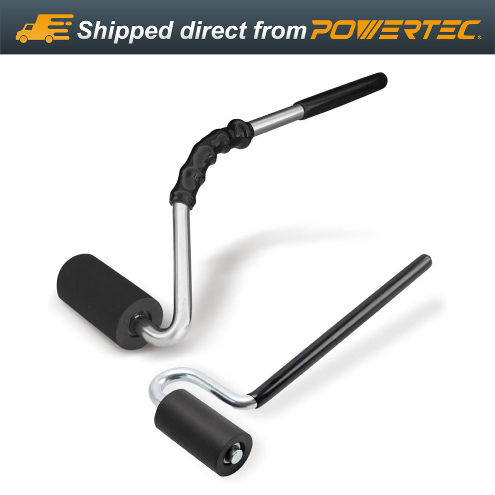 POWERTEC 71802 Long Straight Handle J-Roller and Curved Handle J-Roller