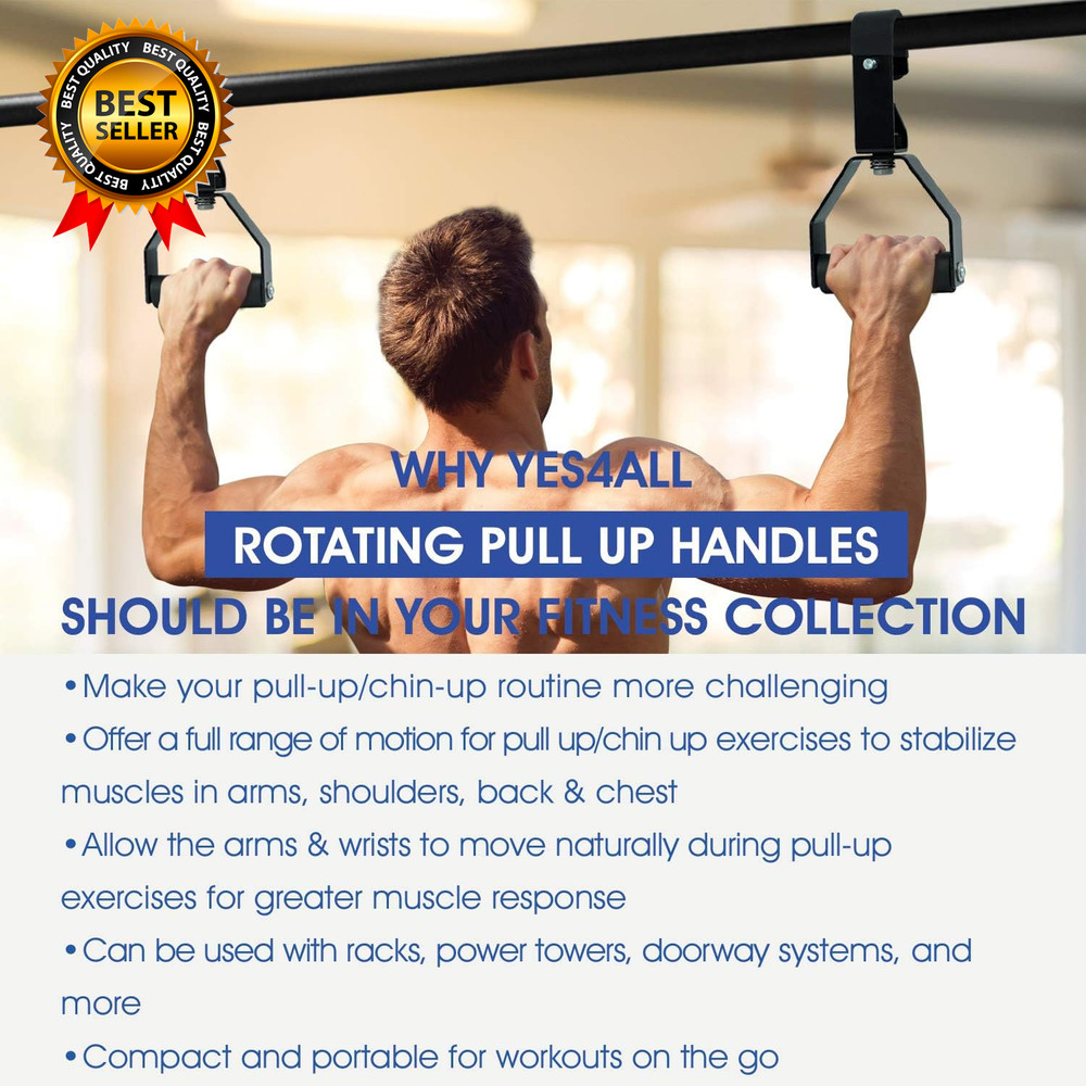 Rotating Pull up Handles for Pull up Bar/Pull up Grips/Barbell Handles