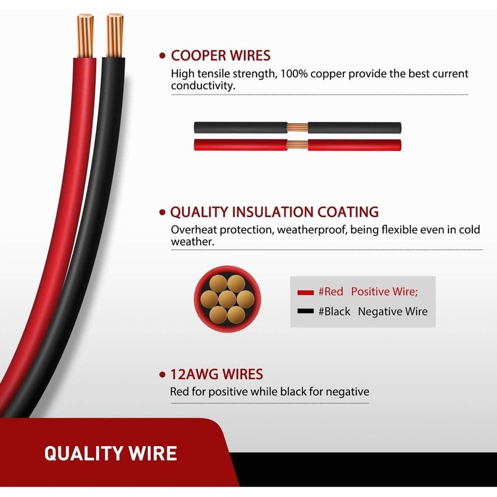 2 Pack - SAE Power Socket Sidewall Port, Universal SAE Quick Connect Solar