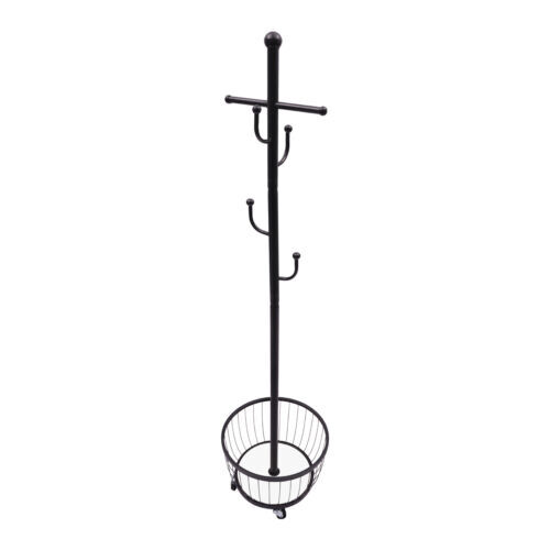Clothes Rack Garment Stand Organizer Coat Rack Hat Stand Tree w/ 6 Hooks