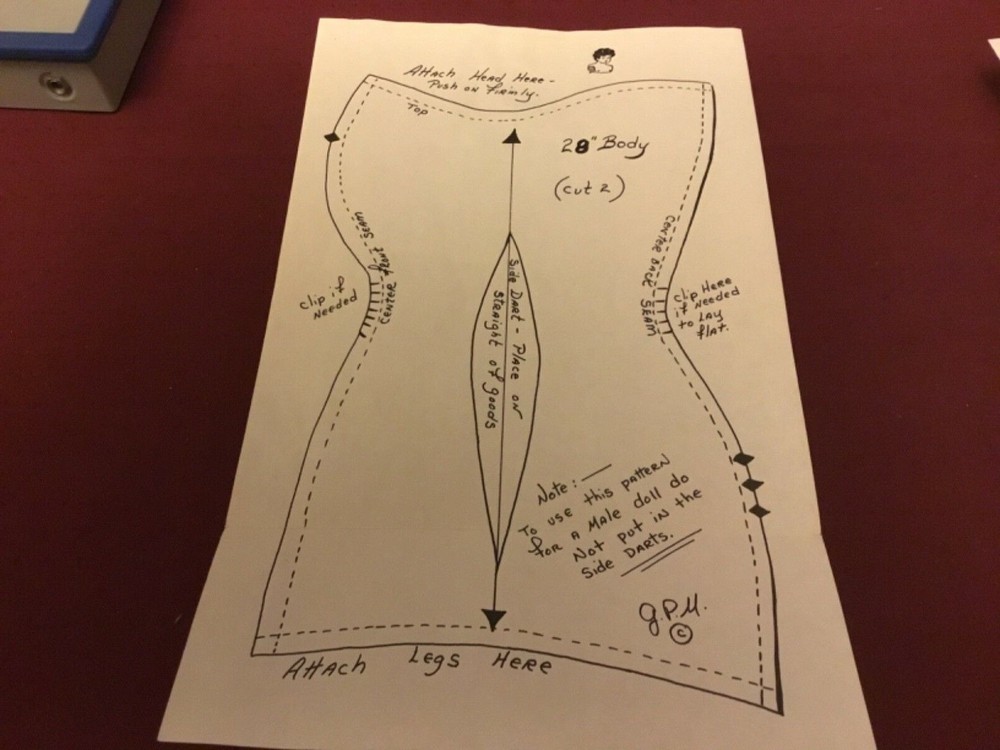 28 in Geri Milano Body Pattern