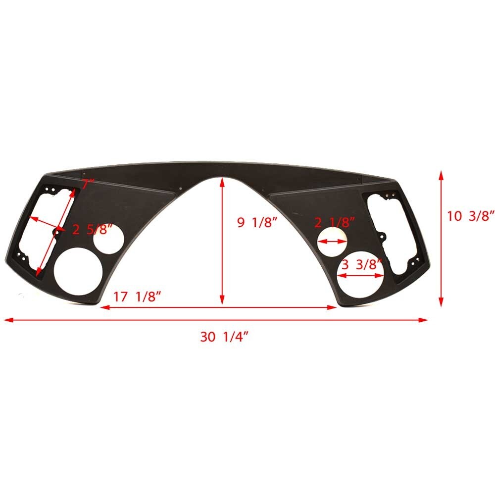 Ranger Boat Blank Dash Panel 7202840 | Charcoal Gray Plastic
