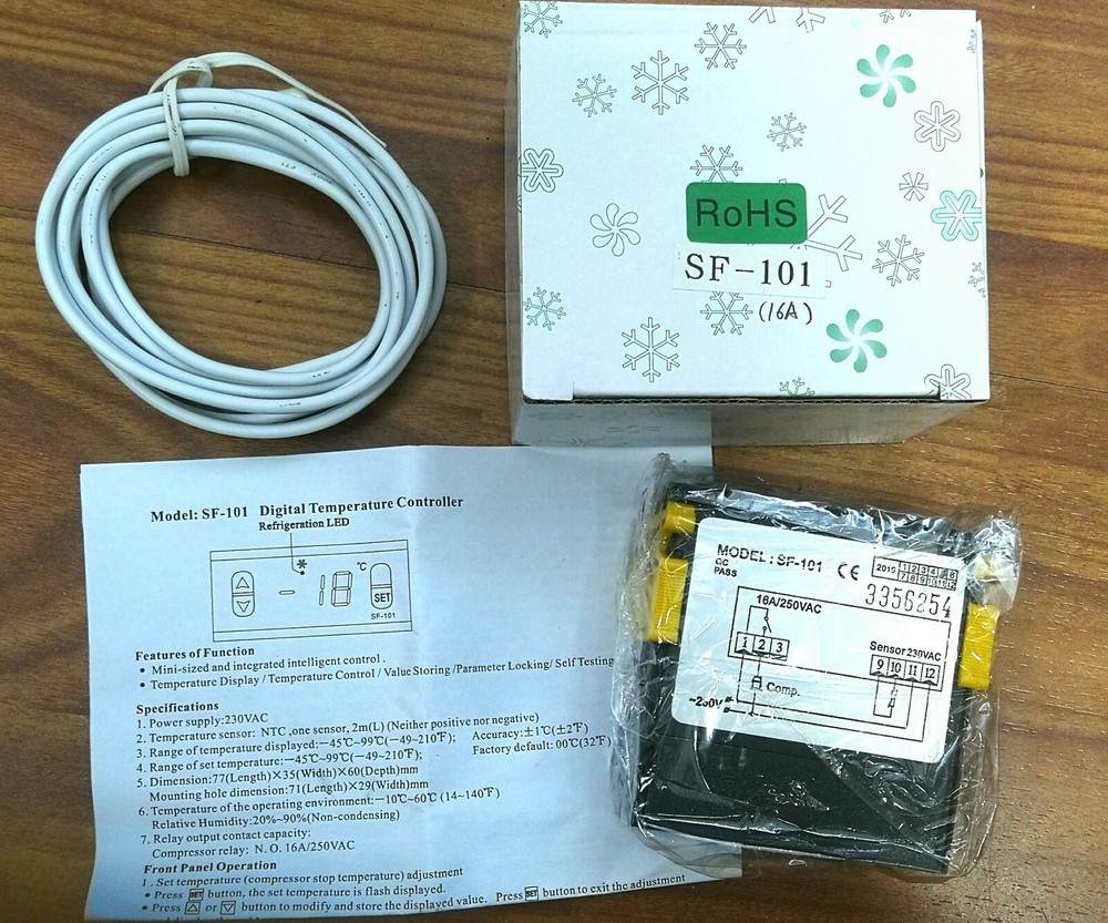 SHANGFANG SF-101 (16A) Digital Temperature Controller