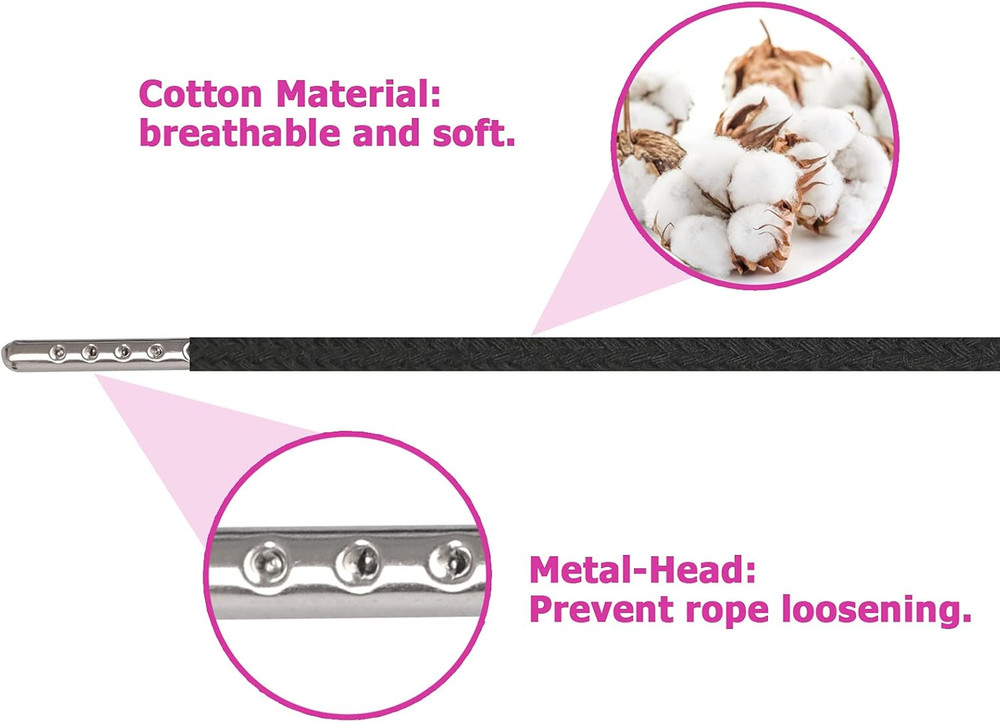 10 Pieces Drawstring Cords with Easy Threaders, Hoodie String Replacement with P