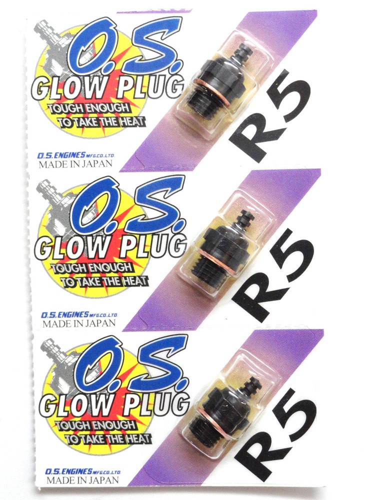 OS R5 Cold Nitro Glow Plug - 3 Pack 71605200