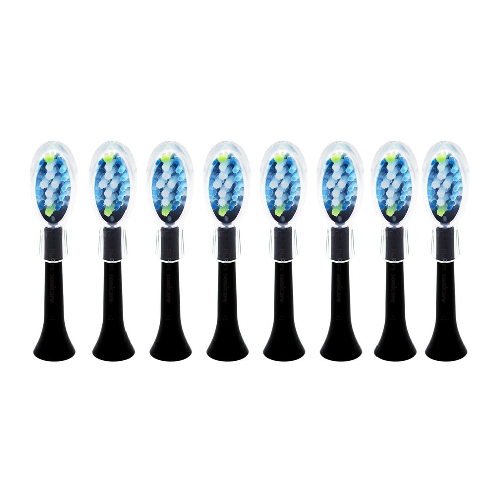 8-Pack Philips DiamondClean AdaptiveClean Replacement Black Brush Head | w/o Box