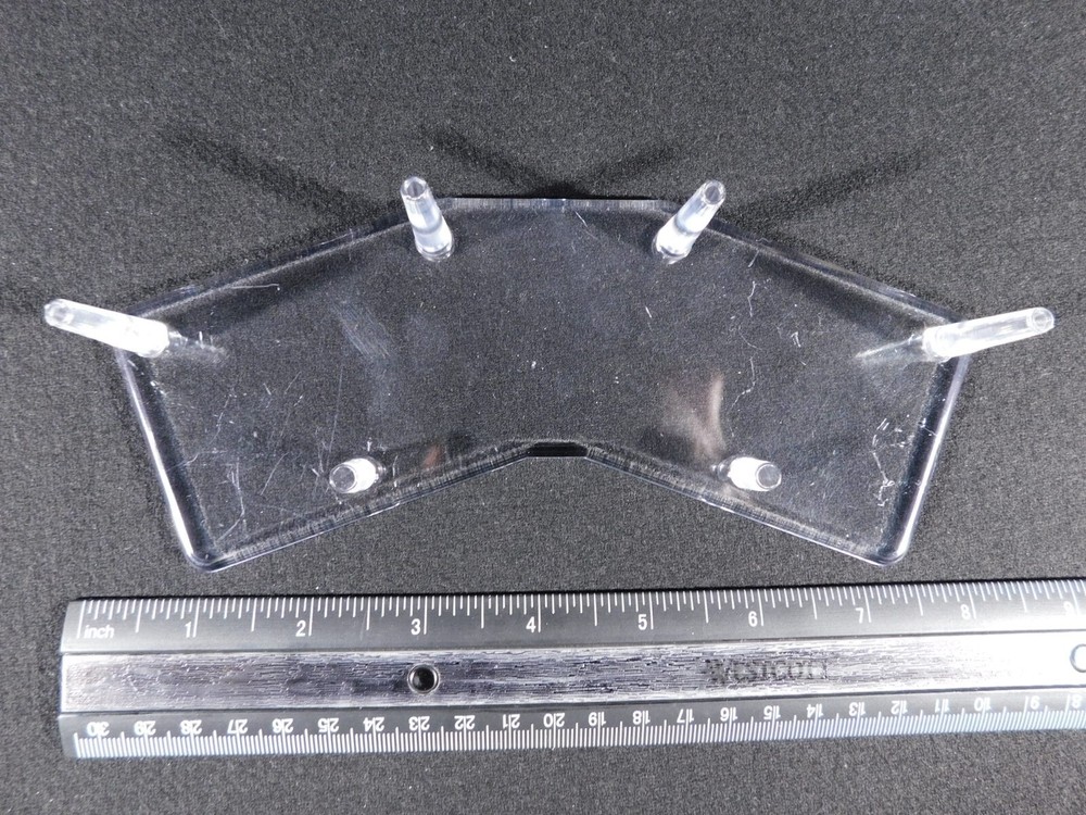 DOUBLE Three Post SPHERE Display Stand LARGE Size Clear Acrylic