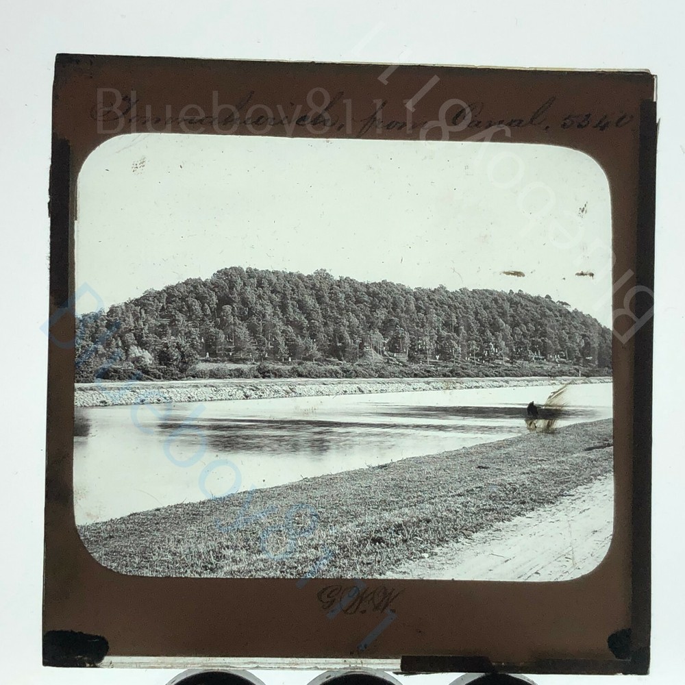 Tomnahurich from the canal GWW magic lantern