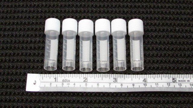 6 Plastic 1/2 oz Gold Vials Panning Mining Prospecting Dredge Sluice