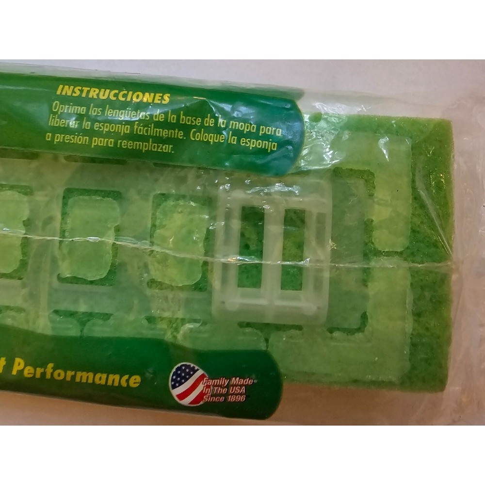 Libman Scrubster Mop Refill Easy Change Super Absorbent Cellulose Surface 1 ct