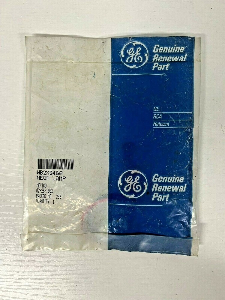Genuine OEM GE RANGE NEON LAMP WB2X3468