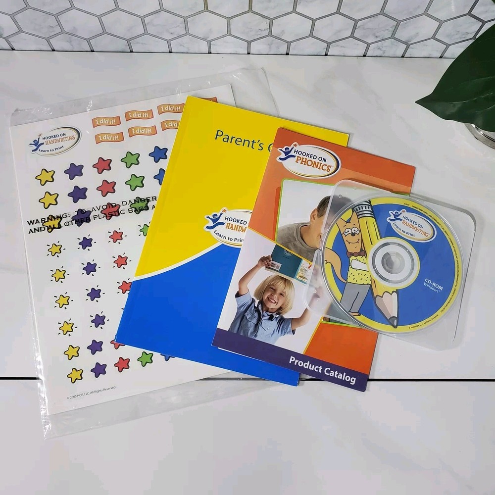 Hooked On Handwriting Learn To Print Activity And Workbooks With CD-ROM