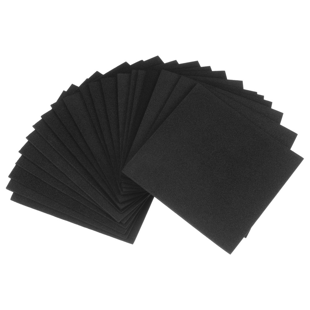 20pcs Rubber Padding Sheets 1/16" Thick x 4" Square Neoprene Foam Sheet