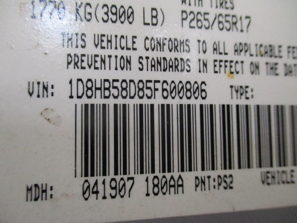 Used Headrest fits: 2005 Dodge Durango Grade A