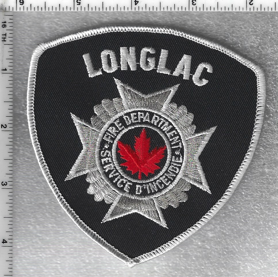Longlac Fire Dept Service D'Incendie (Ontario, Canada)  Shoulder Patch