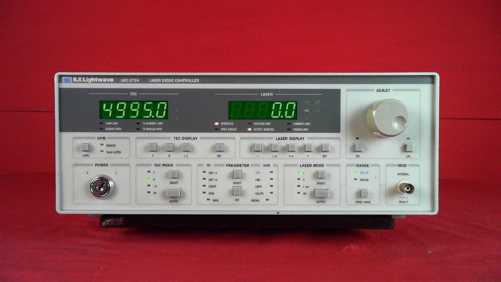 ILX Lightwave LDC3724 Laser Diode Controller, 200 / 500mA Current Source37241182