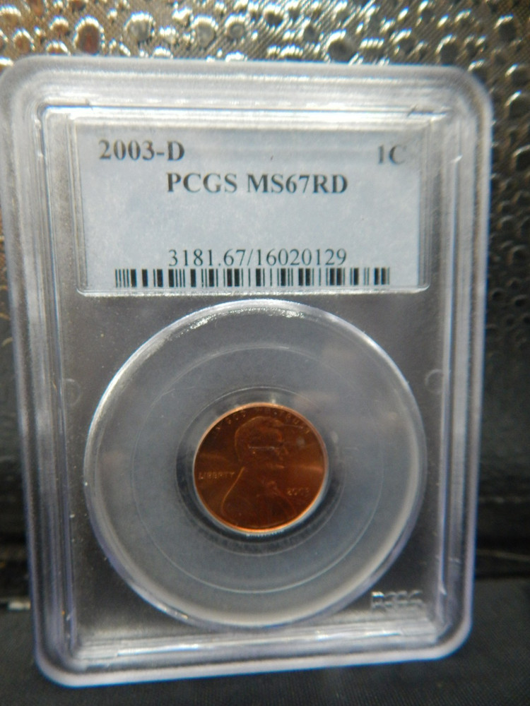 2003-D PCGS MS67RD PCGS  1C PENNY GRADED COIN NICE