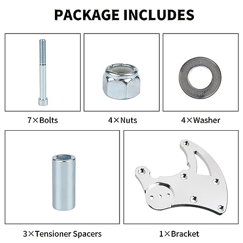 for R4 AC Compressor Bracket Compatible with Chevy LS Engines LS1 LS2 LS3 LS6
