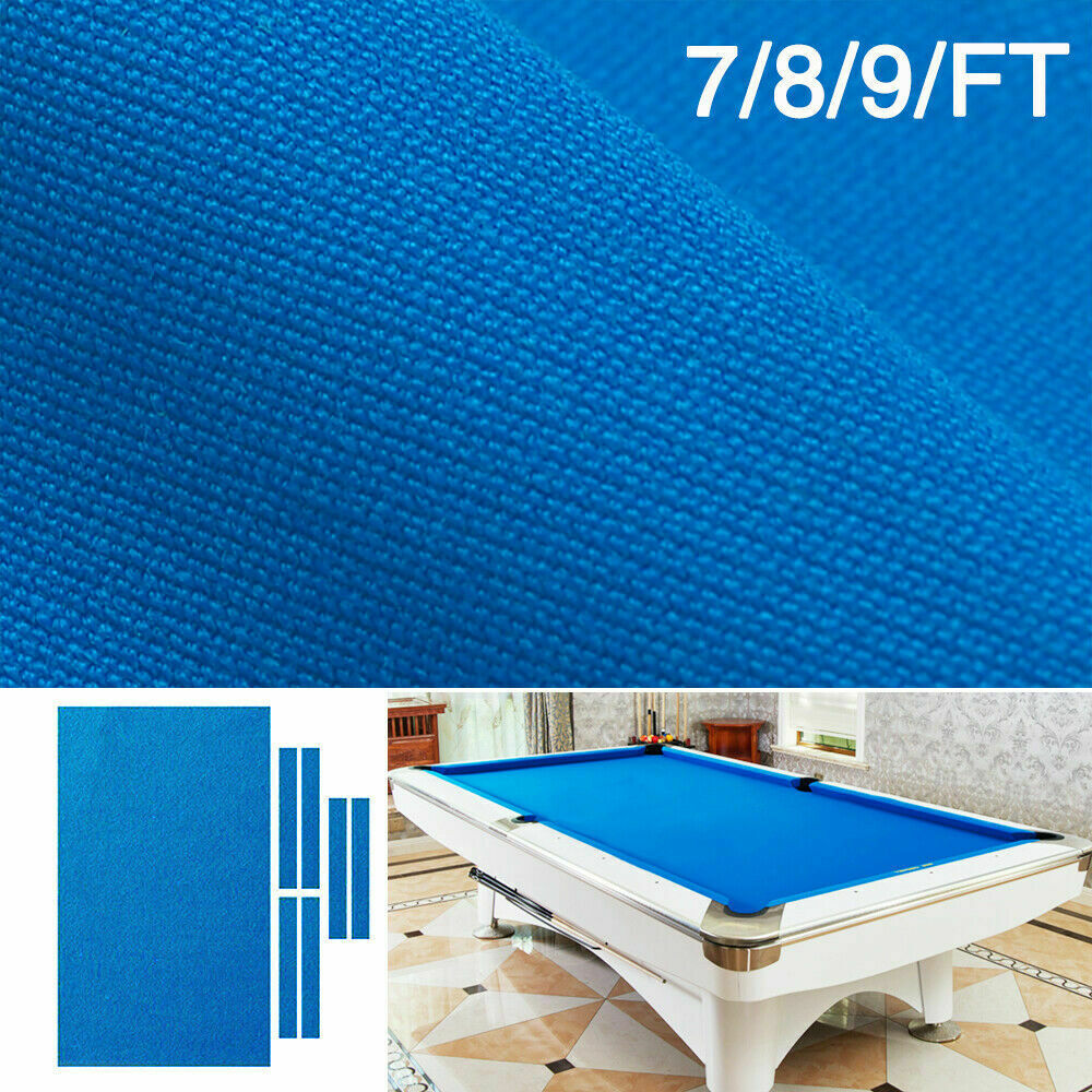 7/8/9ft Table Worsted Pool Table Cloth- Fast Billiard Felt w/ PRE-CUT RAILS