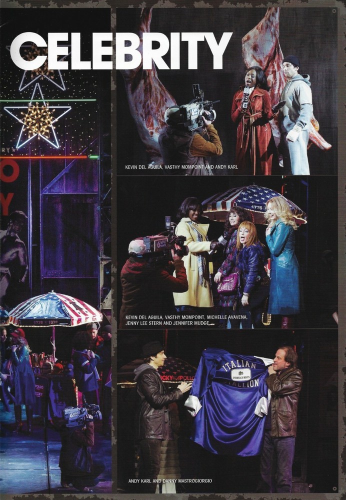 Andy Karl "ROCKY" Margo Seibert / Sylvester Stallone 2014 Souvenir Program