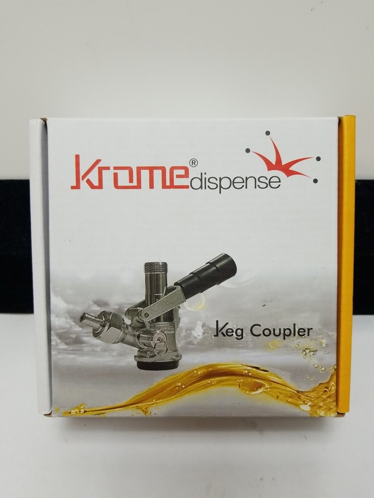New Krome Dispense C737 Keg Coupler D System Brass Body & Probe Pull Handle