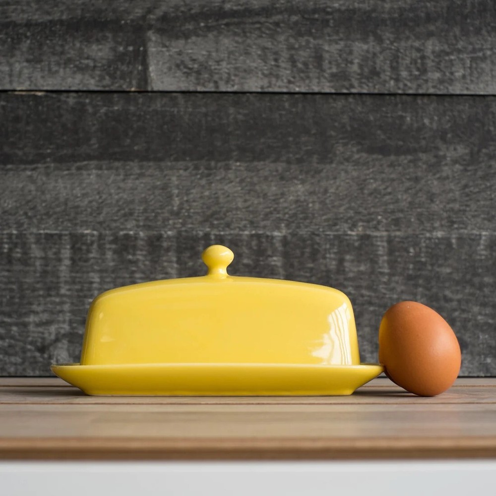 Now Designs Rectangular Butter Dish, Lemon (5037006)