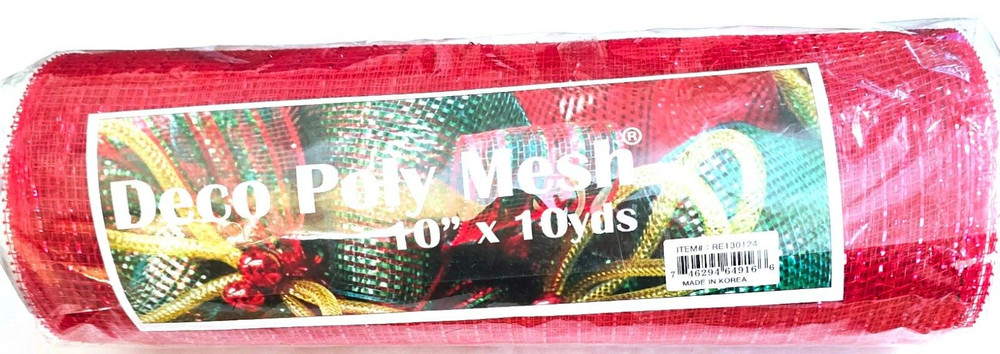 Deco Poly Mesh Red 10 yds