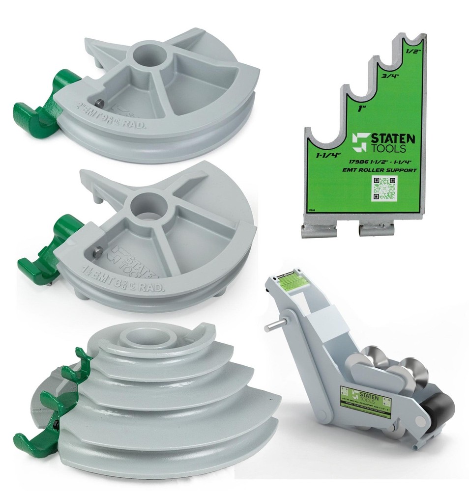 Staten Tools | 1/2-2" EMT Bender & Roller Shoe Group | Greenlee 555C | Current