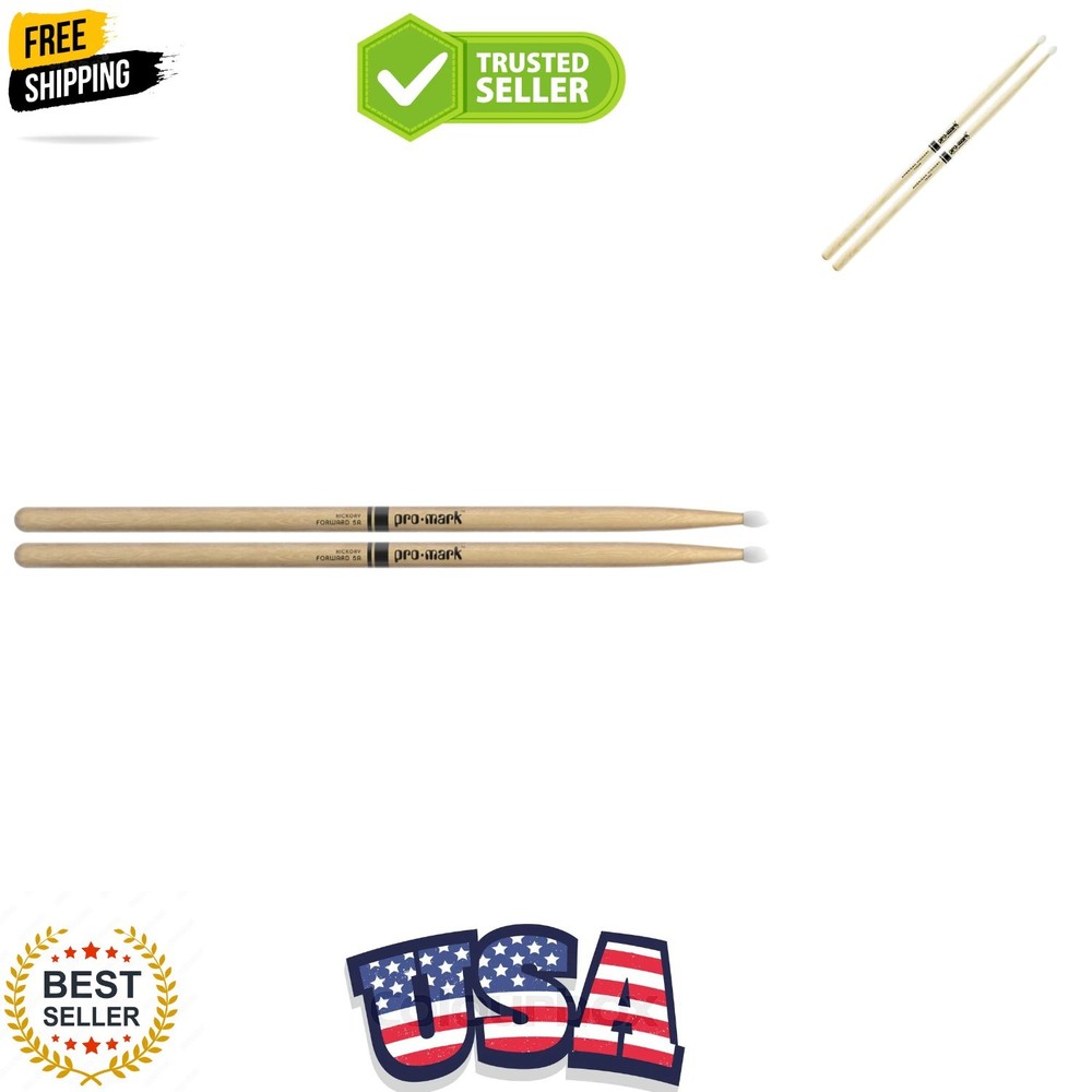Drum Sticks - Classic Forward Hickory 5A Drumsticks - Drum Sticks Set - Drum ...