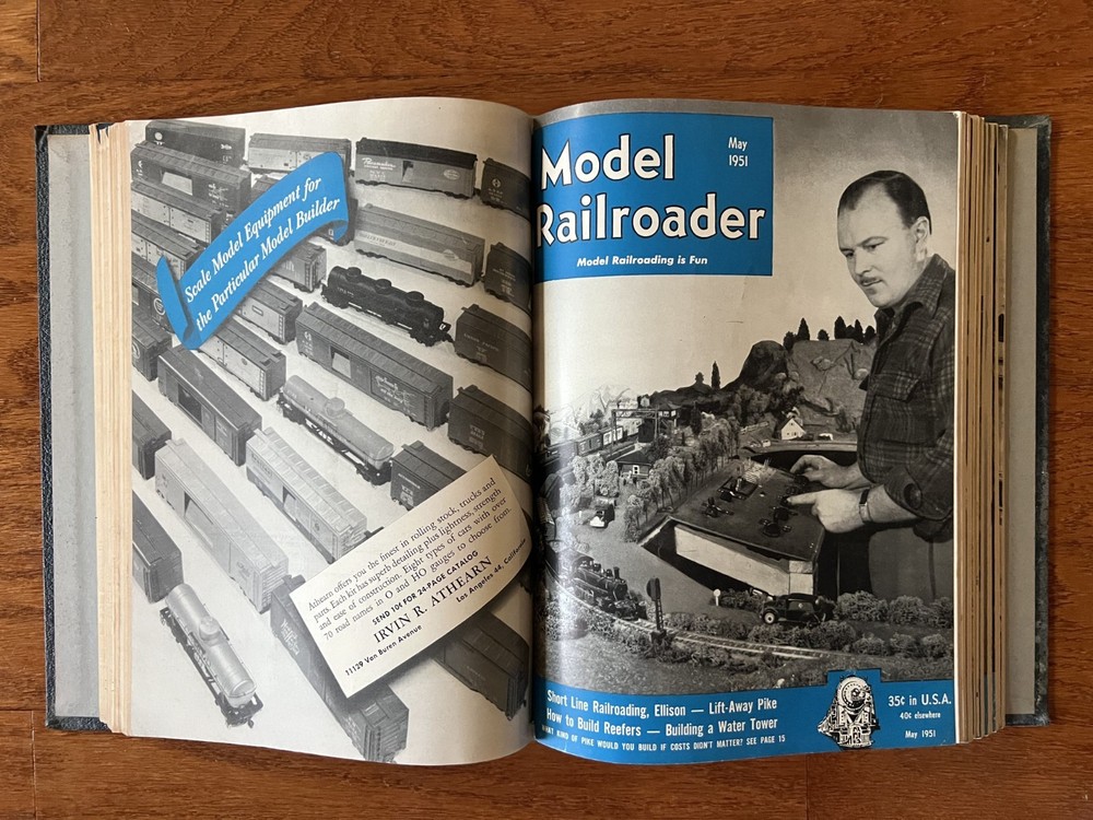 The Model Railroader 1951 Bound Volume 18, 12 Issues Jan-Dec 1951