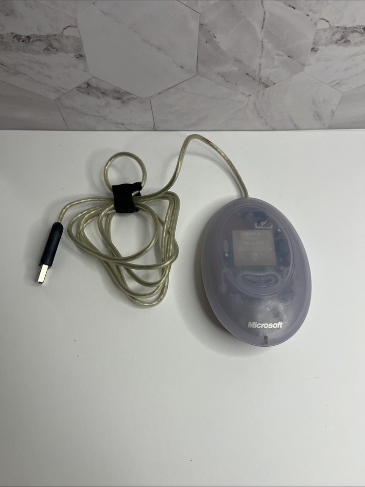 Microsoft (1013) Wireless Optical Mouse receiver 2.0 USB Clear Translucent