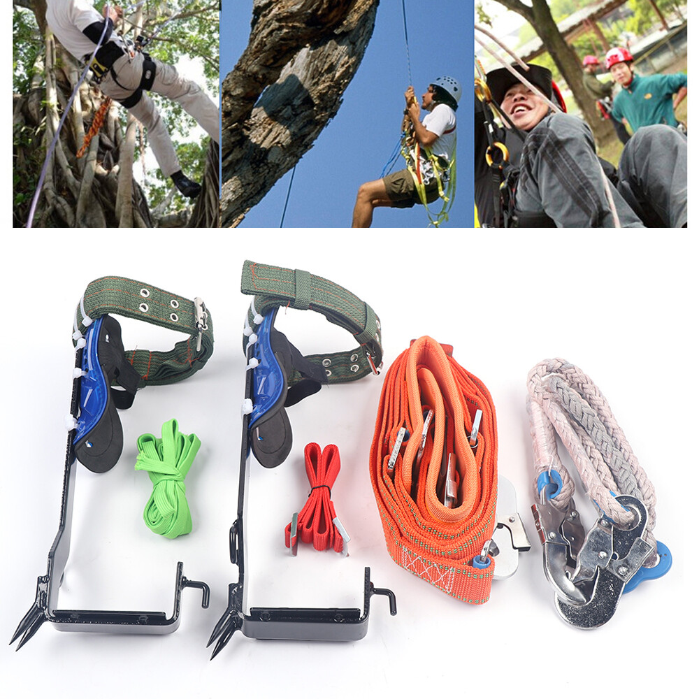 Outdoor Tree Pole Climbing Spike Set Multi-function Pair Tree Climbing Tools Kit