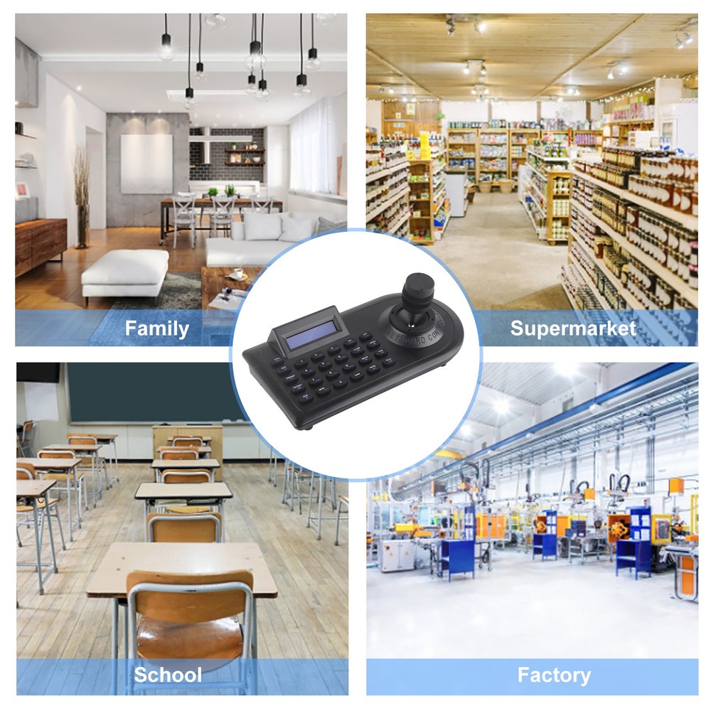 3D PTZ Camera Controller LCD Display Joystick For Surveillance Trending