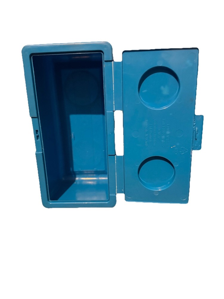 Chubs Blue Stackable Plastic Storage Container Brick Toy Organizer