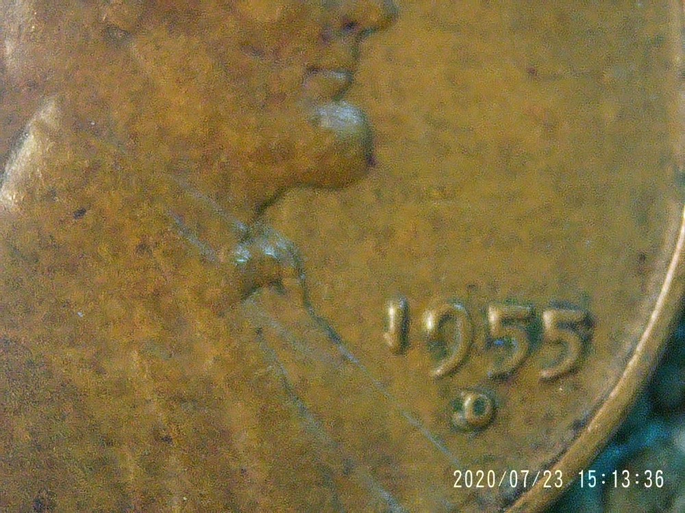 1955 d penny error
