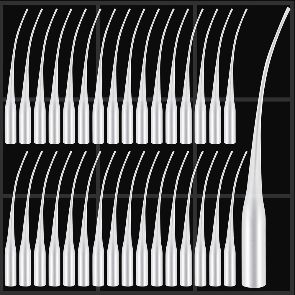 100 Pcs Plastic Glue Tips Glue Micro-Tips Applicator Tips Glue Tip Extender P...