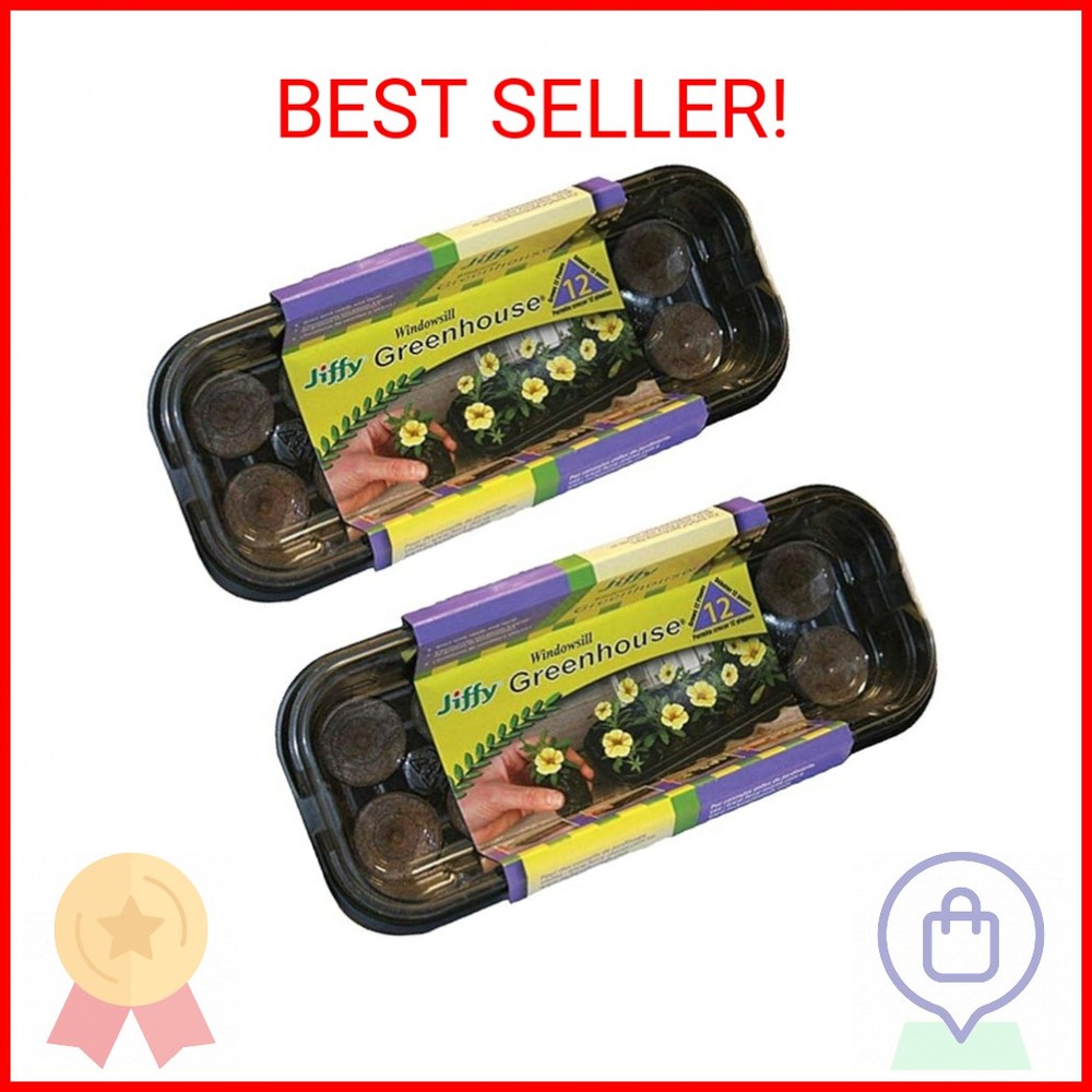 Jiffy 36mm Windowsill Greenhouse (2 Pack)