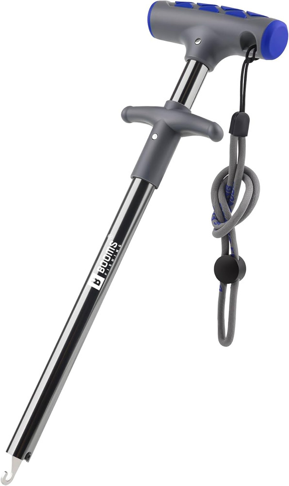 Fish Hook Remover Tool 9.6" Aluminum Dehooker with Lanyard