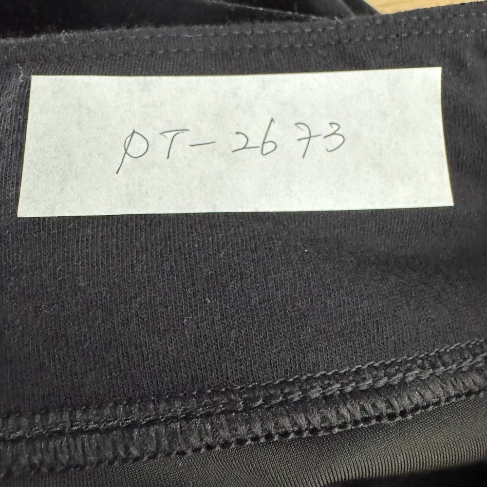 Talbots Velvet Leggings Pants Size 10 Black Solid Polyester Spandex NWT PT-2673