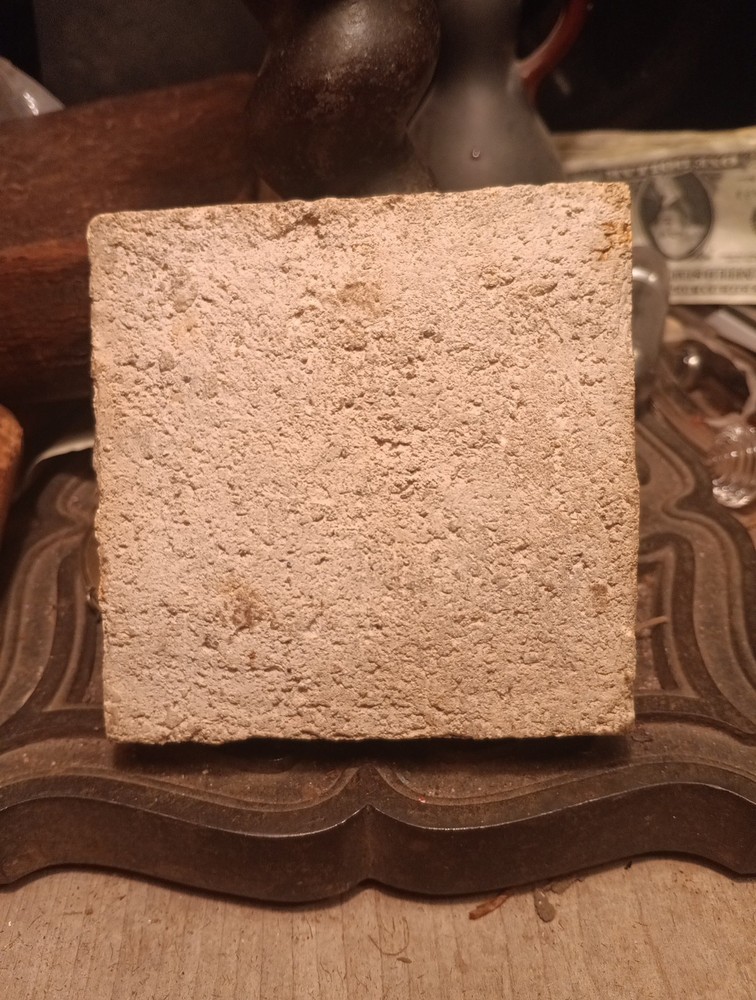 Antique Small Pottery Tile