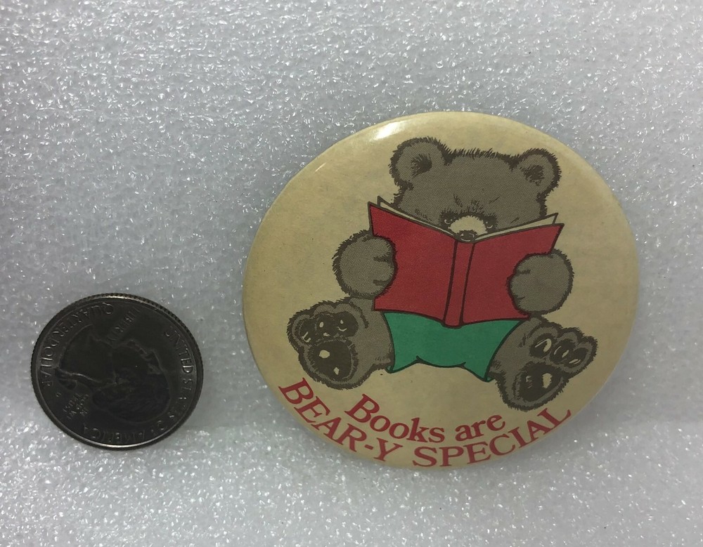 Books Are Bear-y Special Pin