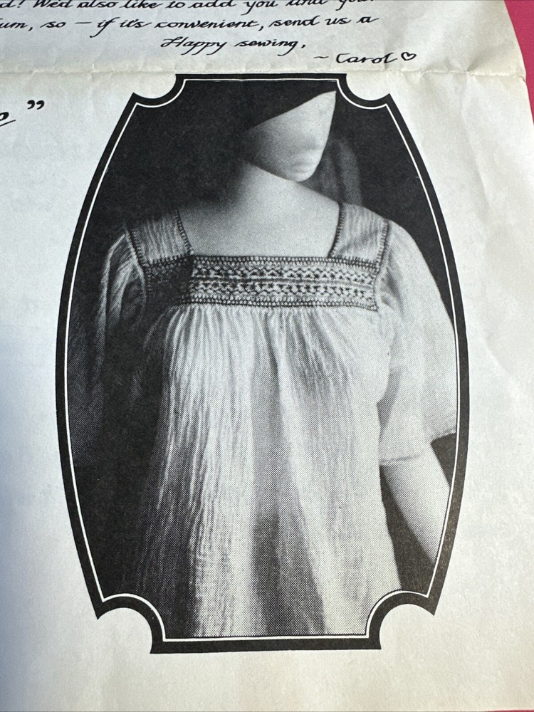 Vintage Blouse Sewing Pattern Gentle Expressions Small Medium UNCUT