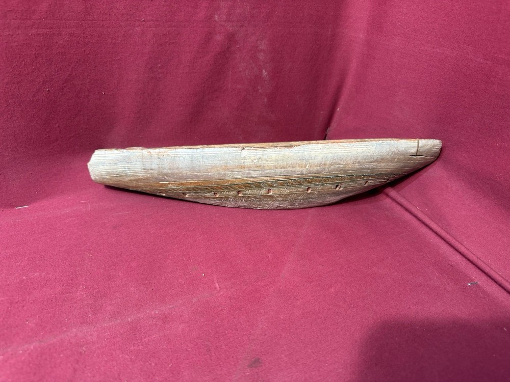 Vintage Carved Stone canoe
