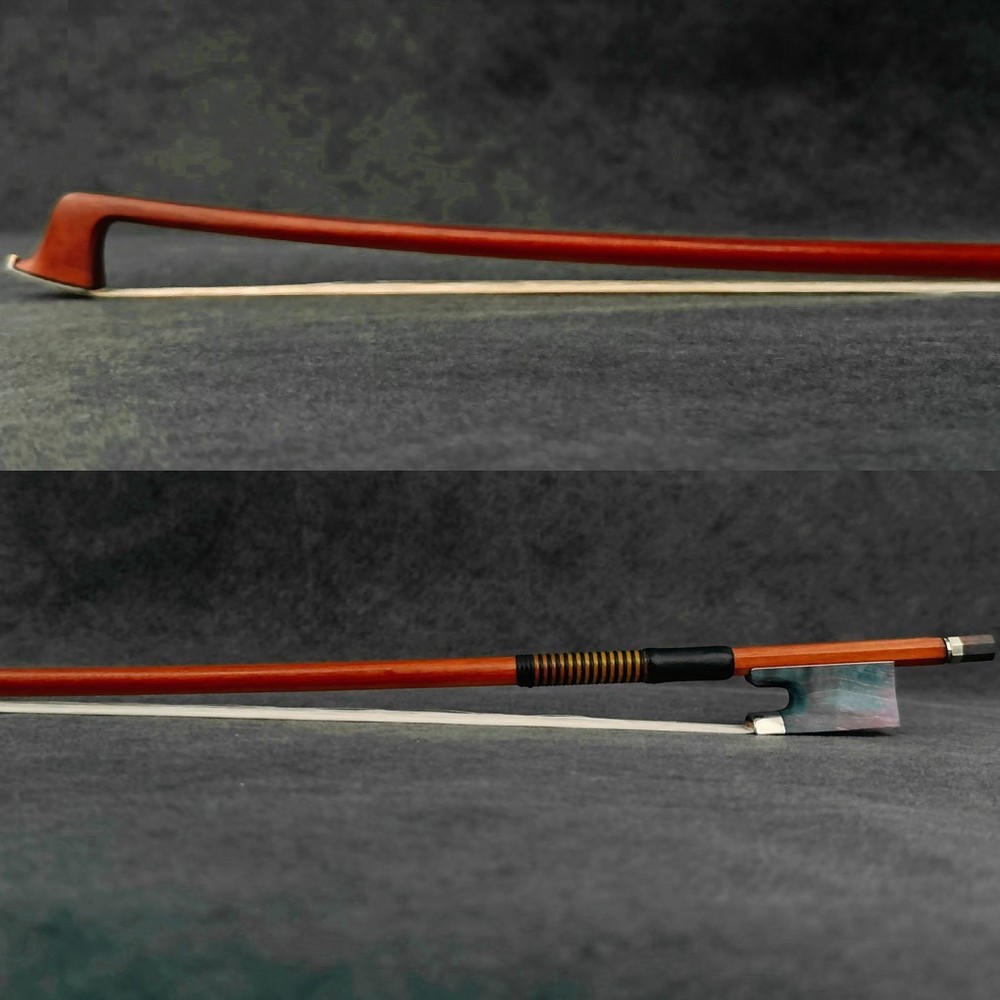 E.SARTORY Copy Pro Master Pernambuco Violin Bow 4/4 Blue Maple Frog Nickle Light