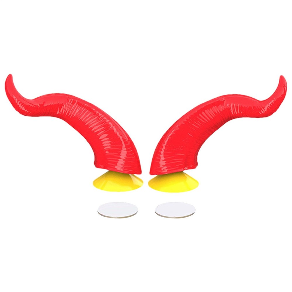 Devil Horns Helmets 2 Pieces Devil Horn Decoration Motorcycle Helmets Judicious