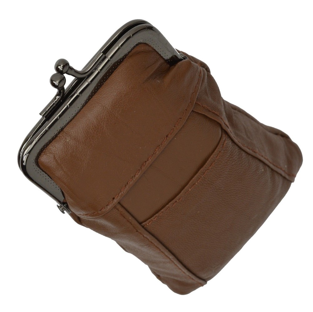 Genuine Leather Holder Lighter Pocket Clasp Open Soft Cigarette Case New