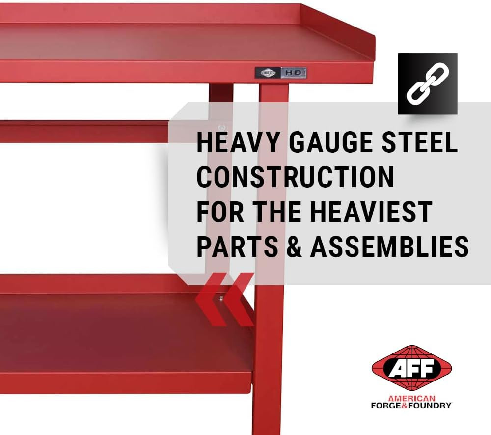 Workbench - Heavy Duty Work Table with Storage Shelf - 1300 LB Capacity (Multipl