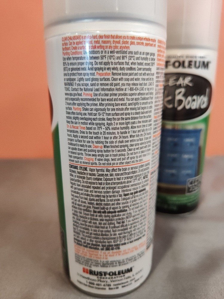 Rust-Oleum Clear Chalkboard Spray 11 oz 2 Pack
